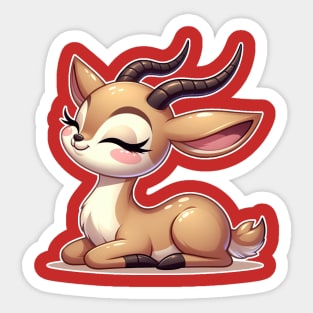 Cute gazelle Sticker